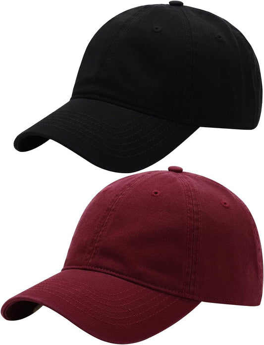 Skiennix Women's Baseball Caps - Adjustable Summer Sun Visor Hat | 2-Pack Set