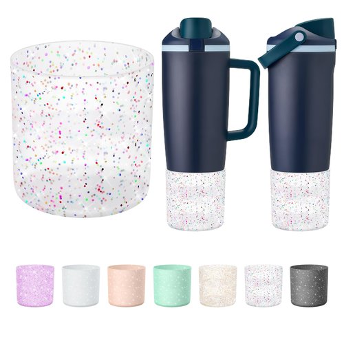 BKBY Silicone Higher Boot Compatible with Owala 30oz & 40oz FreeSip Sway Bottles & Tumblers, Large Protection Anti-Slip Bottom Cover Sleeve for Freesip Sway Tumbler and Bottle