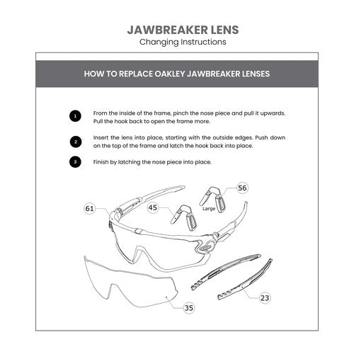 Oakley Original Jawbreaker OO9290 00000831 Prizm Trail Replacement Lenses for Men for Women+ Bundle Microfiber Pouch -Frames Not Included
