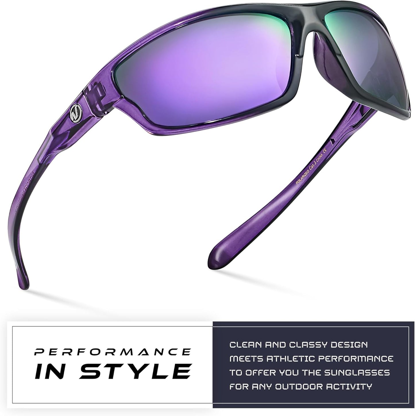 Skiennix Nitrogen Polarized Sport Sunglasses - UV400 Protection for Men & Women | Ideal for Driving & Fishing