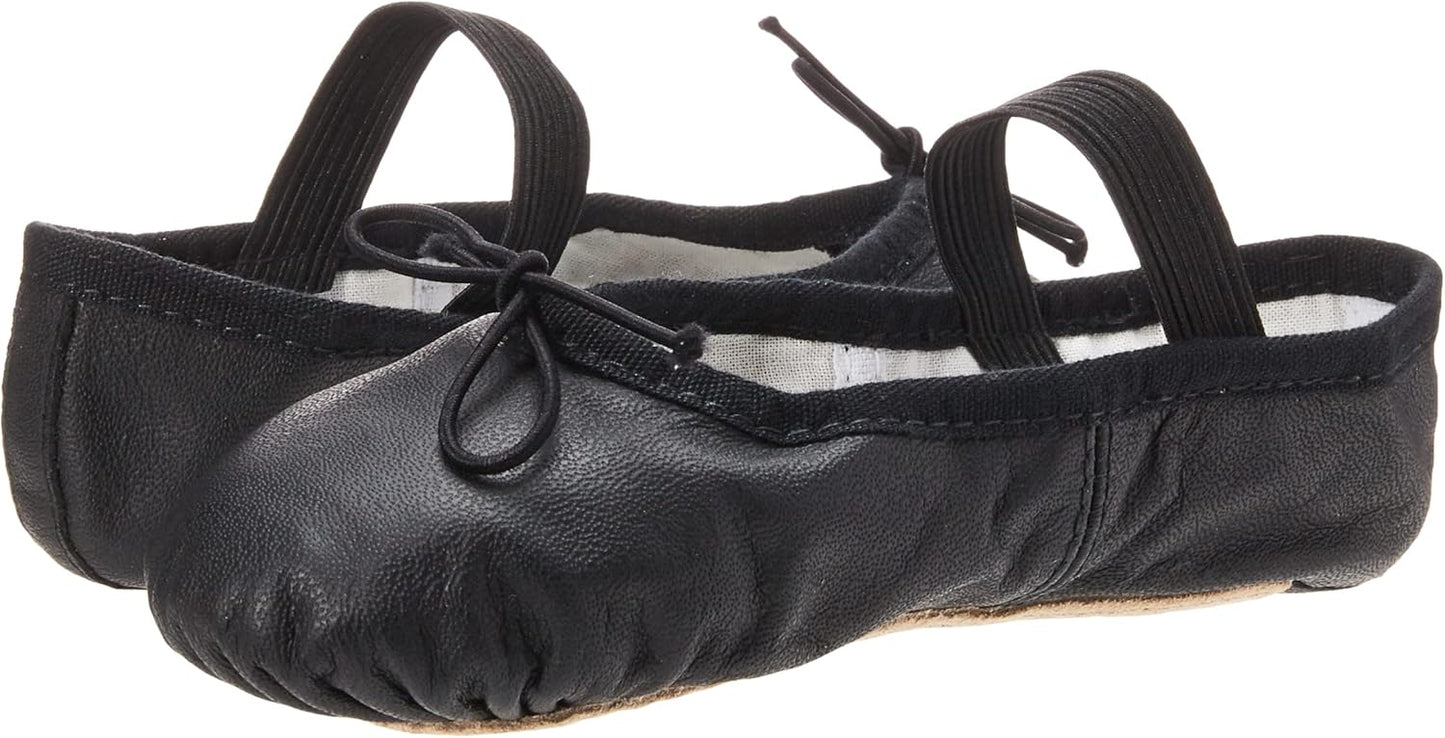 Bloch Girls Dansoft Full Sole Leather Ballet Slippers - Comfortable Dance Shoes for Young Dancers