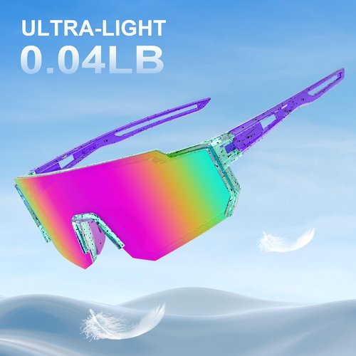 BOWILL Youth Polarized Sunglasses, UV 400 Protection Sports Kids Sun Glasses for Teens Boy's Girl's Cycling Baseball Softball
