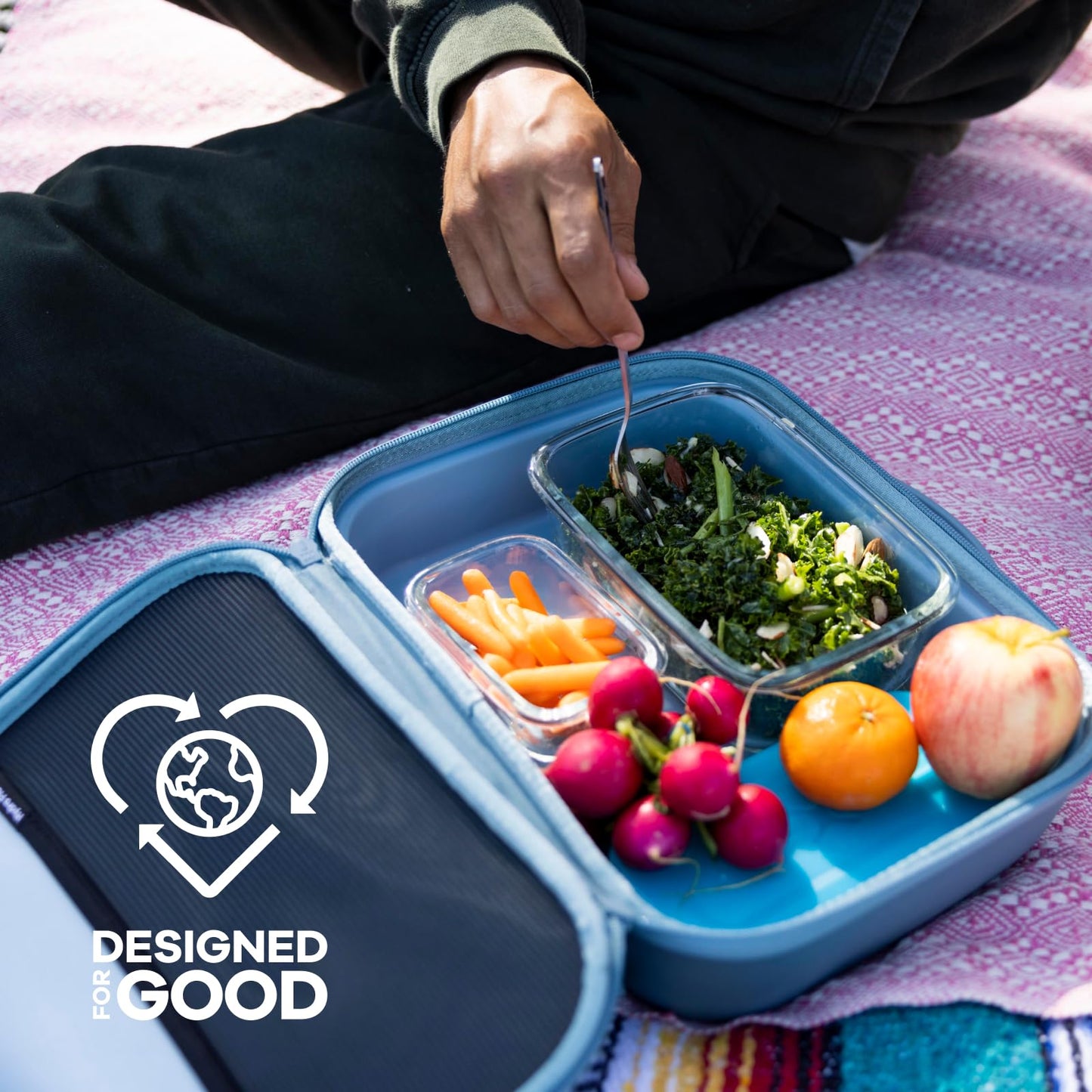 Hydro Flask Carry Out Lunch Box – Insulated Adult Lunch Cooler for Men and Women 5 L Surf Blue