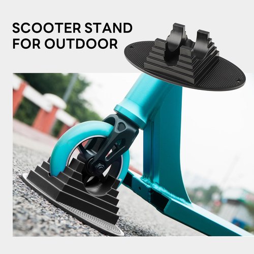 Gladeer 2-Wheeled Scooter Stand Parking Support 90/100/110/120 * 24mm Wheels for Razor A A2 A3 Fuzion Envy Kid Stunt Pro Kick Push Scooter (Black-2P)