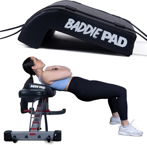 Baddie Pad Hip Thrust Bench Pad - Foam Barbell Cushion for Back & Neck Support | Gym Equipment