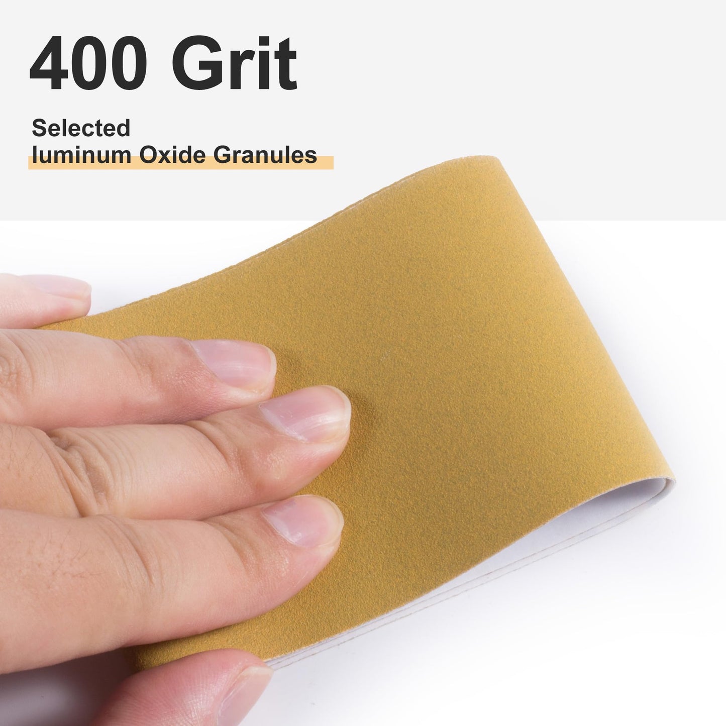 CowboyBOB Self Adhesive Stickyback PSA Sandpaper 400-Grit Sandpaper Roll 2-3/4in x 20 Yards Aluminum Oxide Longboard Sand Paper Sanding Sheet