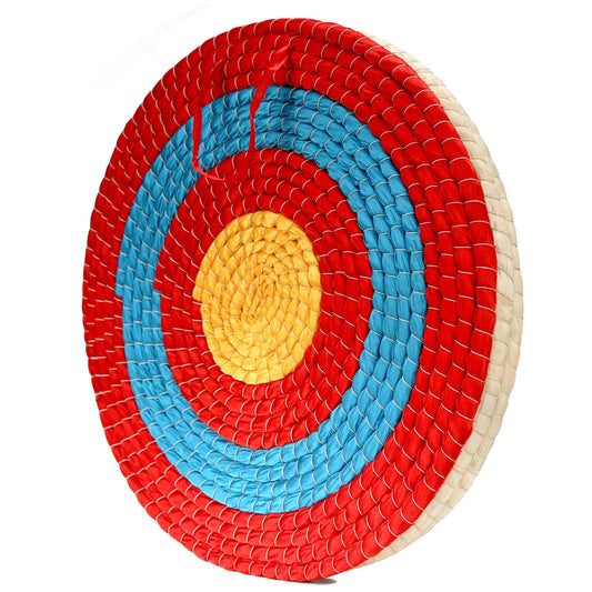 DOSTYLE Archery Targets Traditional Solid Straw Round Archery Target Shooting Bow Coloured Rope Target Face Three Layers for Shooting Practice