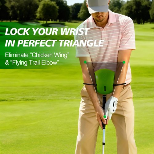 Lqyom The Connector Golf Training Aid, Golf Swing Trainer for Posture Correction and Arm Positioning, Helps Improve Swing Mechanics and Accuracy