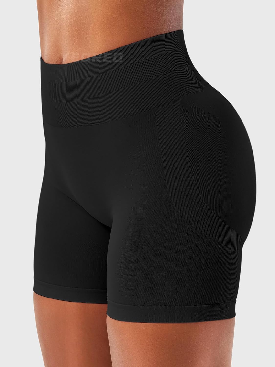 YEOREO High Waisted Gym Workout Shorts for Women - Tummy Control & Seamless Design | 5" Length