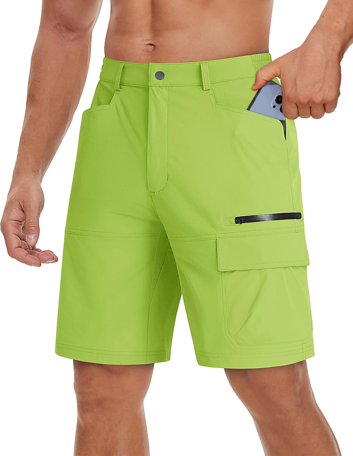 TACVASEN Men's Quick-Dry Cargo Shorts - Water-Resistant Casual Hiking & Golf Shorts | Lightweight & Comfortable
