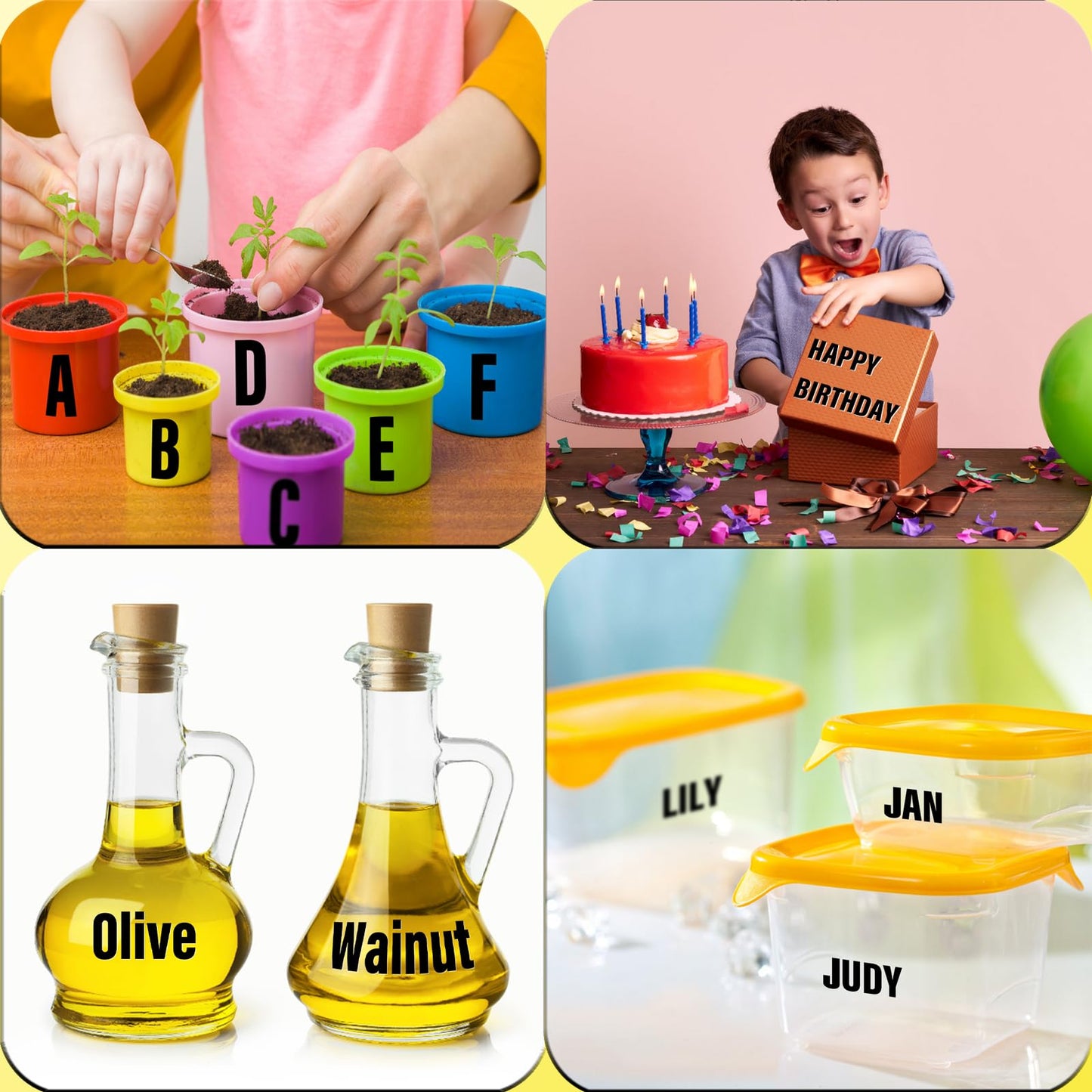 Llewyn 1635 Pieces 30 Sheets Letter Stickers,Vinyl Mailbox Numbers Alphabet Stickers,Self Adhesive Waterproof Decals for Mailbox,Bulletin Board,Window,Door,Sign,Address Number(1Inch Black)