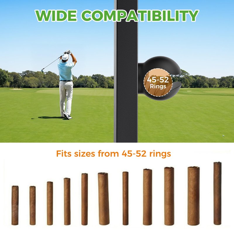 10L0L Magnetic Golf Cart Phone Holder for MagSafe iPhone 16/15/14/13/12, 360° Rotatable, One-Hand Operation, Fits Yamaha/EZGO/Club Car - Includes Free Golf Accessory Clip (Black)