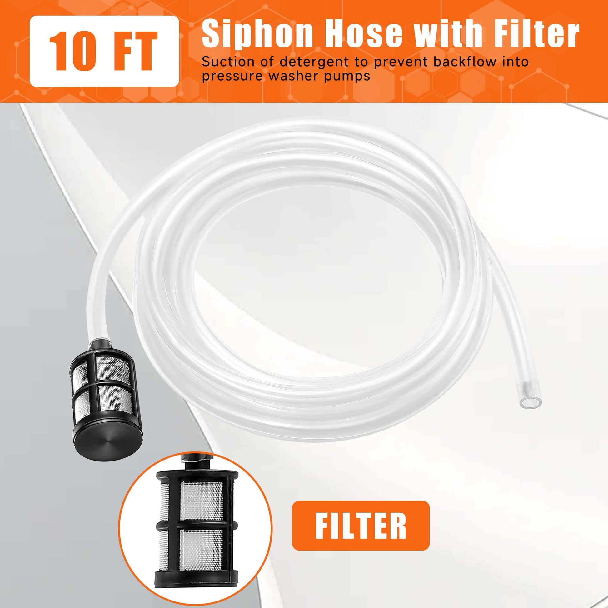 PWACCS Pressure Washer Chemical Injector, Downstream Injector Kit with 3/8 Inch Connectors, 2-3 GPM, 3200 PSI