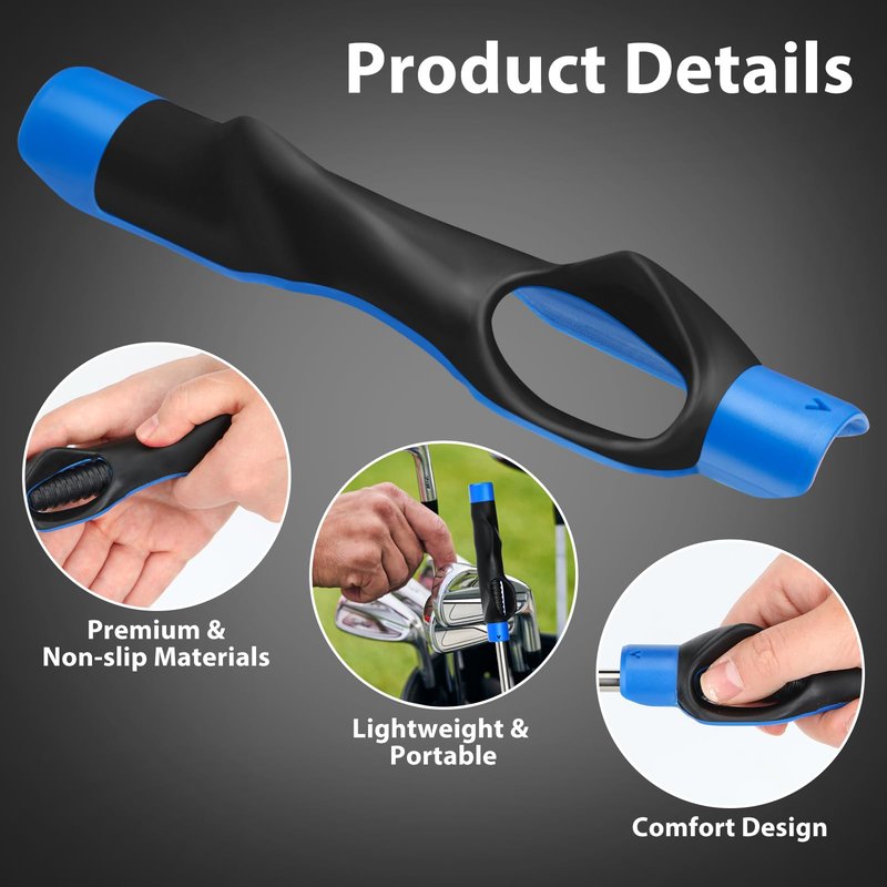 Soulchen Golf Grip Trainer Golf Club Grip Practice Tool Golf Swing Trainer for Improving Correct Hand Position