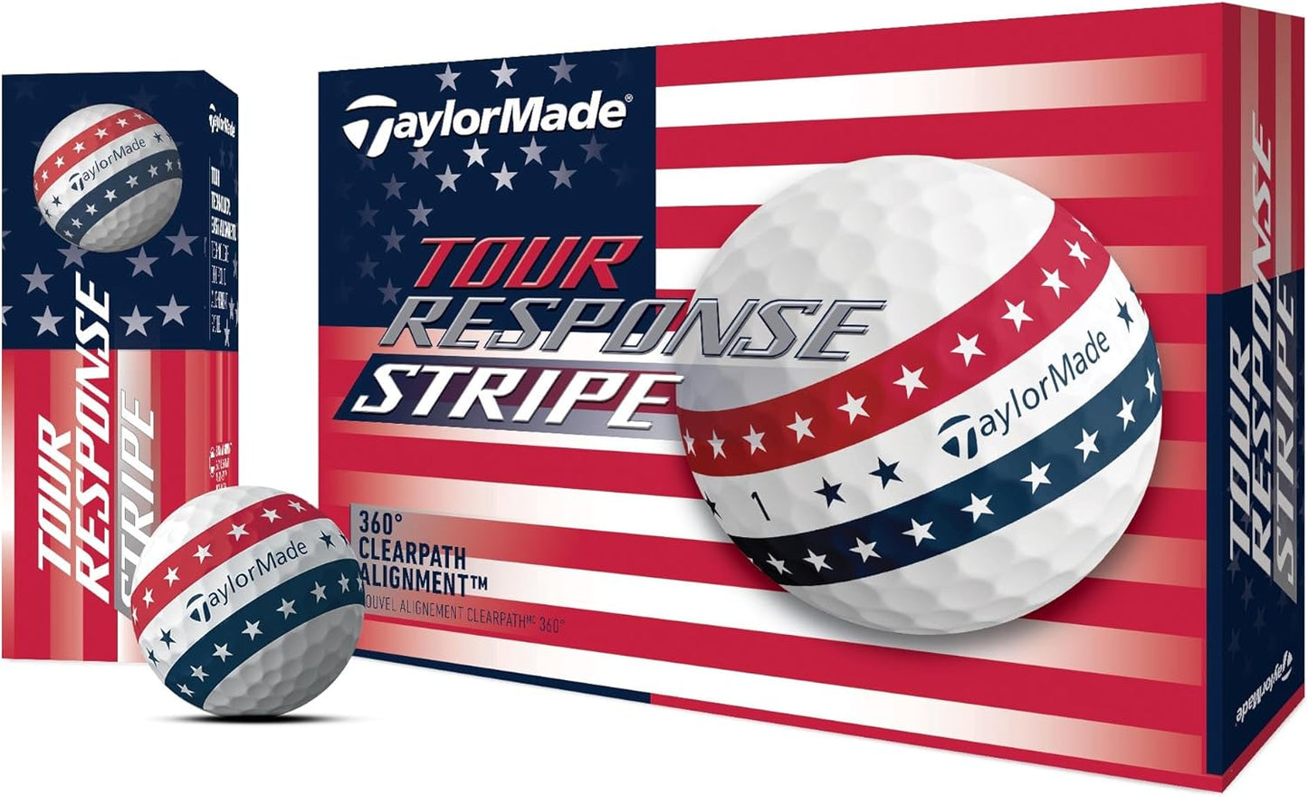 TaylorMade Golf Tour Response Stripe Golf Balls - Premium Performance | One Dozen