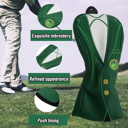 VGEBY Covers Soft Covers Elastic Neckline Headcovers Sunscreen Covers(No. 1 Wood Pole Cover)