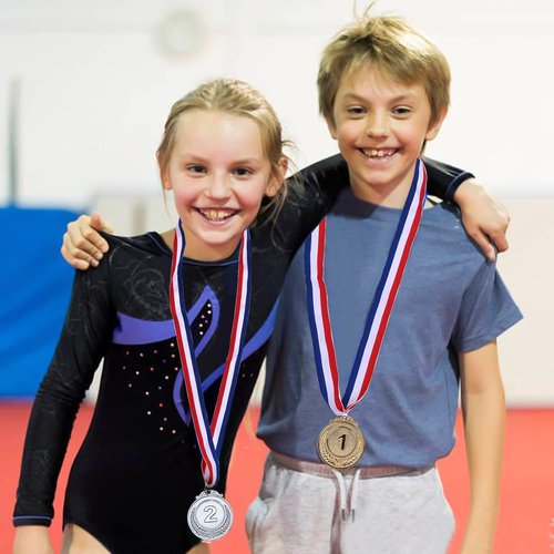 GOLDGE 18 Award Medals - Perfect for Sports, Competitions & Events - 2 Inches | Set of 18 in Gold, Silver & Bronze