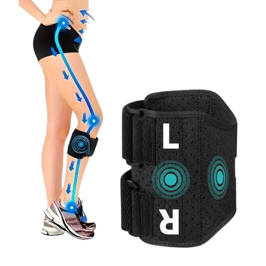 Sciatica Pain Relief Brace with Dual Removable Pressure Pads – Adjustable Acupressure Knee Strap for Nerve Pain, Lower Back, Hip & Leg Pain Relief – Comfortable, Anti-Slip Support Band for Daily Use