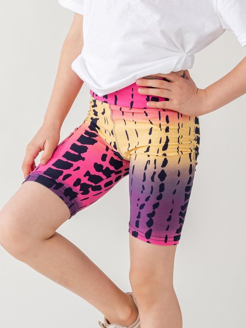 10 Pack Girls Bike Shorts 2.36” High Waisted Black Yoga Shorts for Toddler Girls Running Dance Jumping Sports Cheer (US, Age, 7 Years, 8 Years, 10 Random Prints)