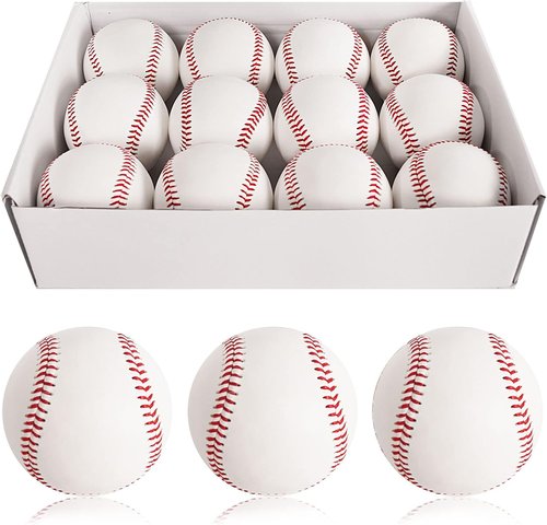 GKK Baseball 6-Ball Pack | Youth 9-Inch Practice Training Baseballs for Pitching & Throwing