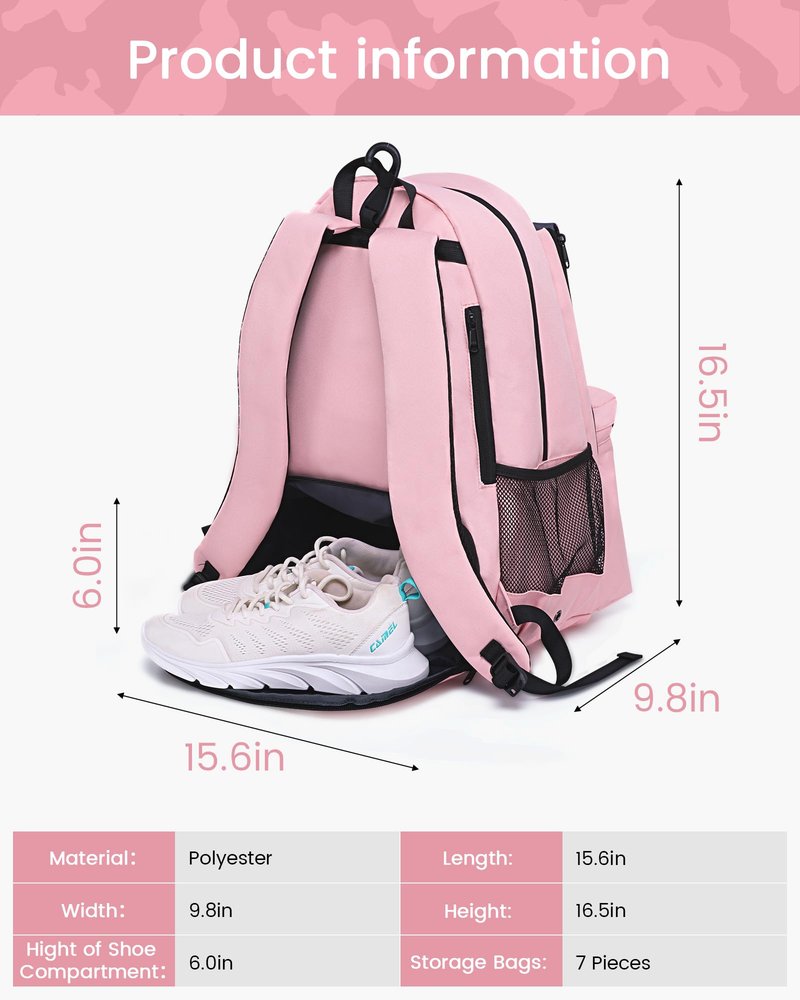 Sucipi Tennis Bag Professional Tennis Backpack for Men and Women Racket Bags with Ventilated Shoe Compartment, Holds 2 Tennis Rackets, Pickleball Paddles