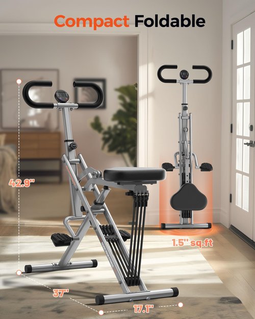 Sportsroyals Squat Machine for Home, Deep Squat Trainer for Women with Resistance Bands, Glutes & Abs Workout, 350lbs Capacity, Foldable