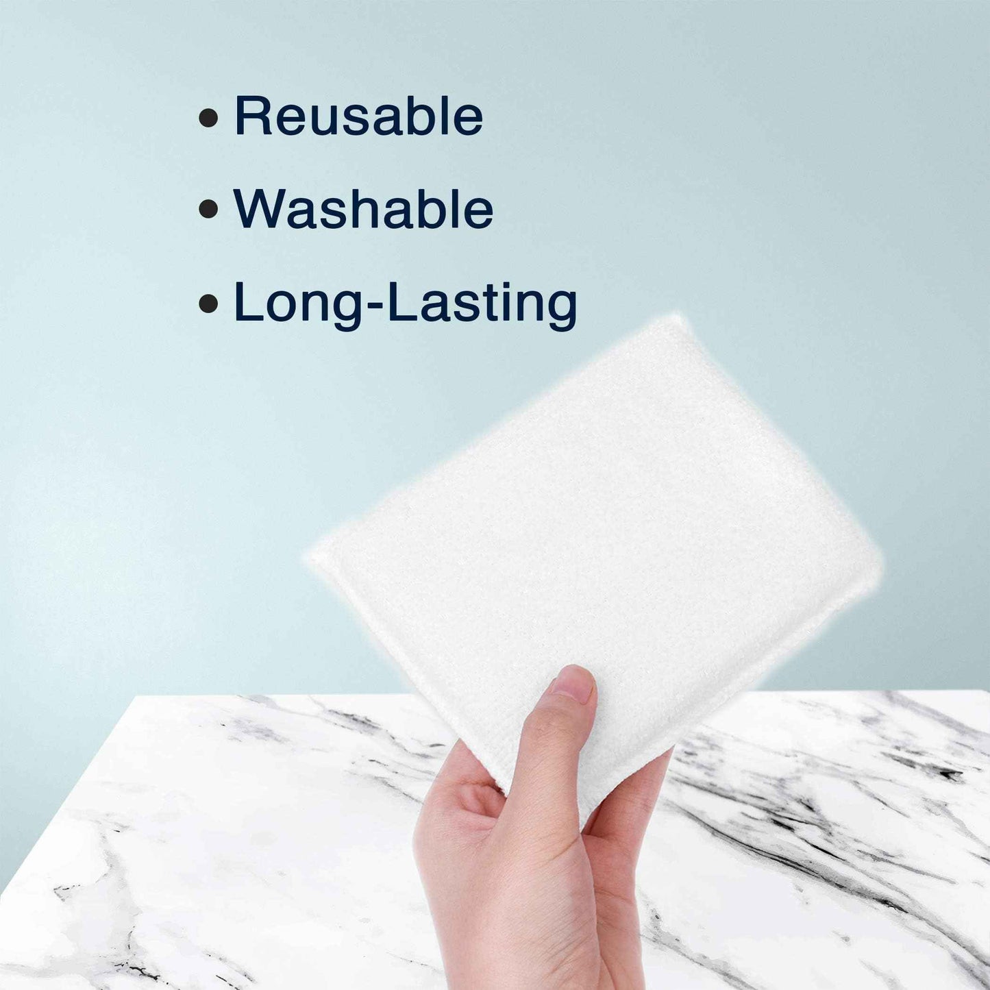 (12-Pack) Professional Microfiber Sealer Applicator Pad – The Perfect Tool to Apply Sealer to All Natural Stone and Tile Like Marble, Granite, Concrete & Slate (White)