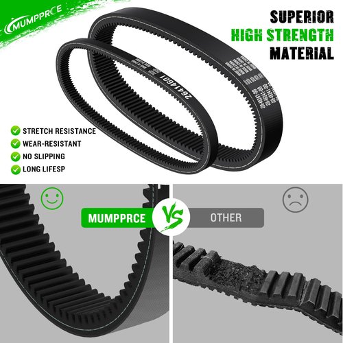 EZGO Drive Belt & Starter Generator Belt Kit, Golf Cart Clutch Drive Belt and Starter Belt Fit 1994-UP EZGO TXT Medalist 4 Cycle Gas Golf Cart, Replace OEM# 72054G01 72024G01 72025G01 26414G01 630587