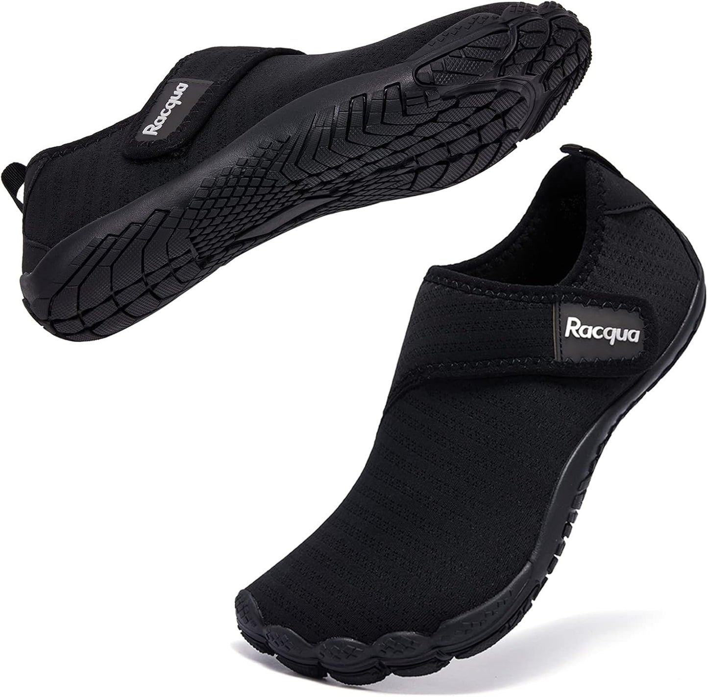 Racqua Slip-On Water Shoes - Quick Dry Lightweight Aqua Footwear for Beach, Swim & Hiking