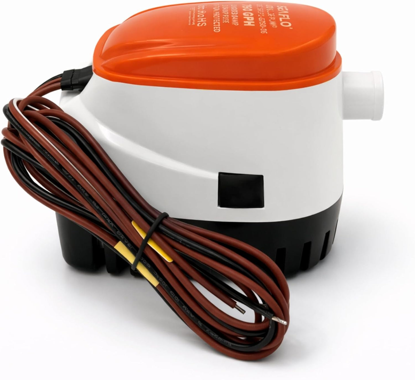 SEAFLO 06 Series Automatic Submersible Bilge Pump - 750 GPH, 12V, Compact Design | 4-Year Warranty