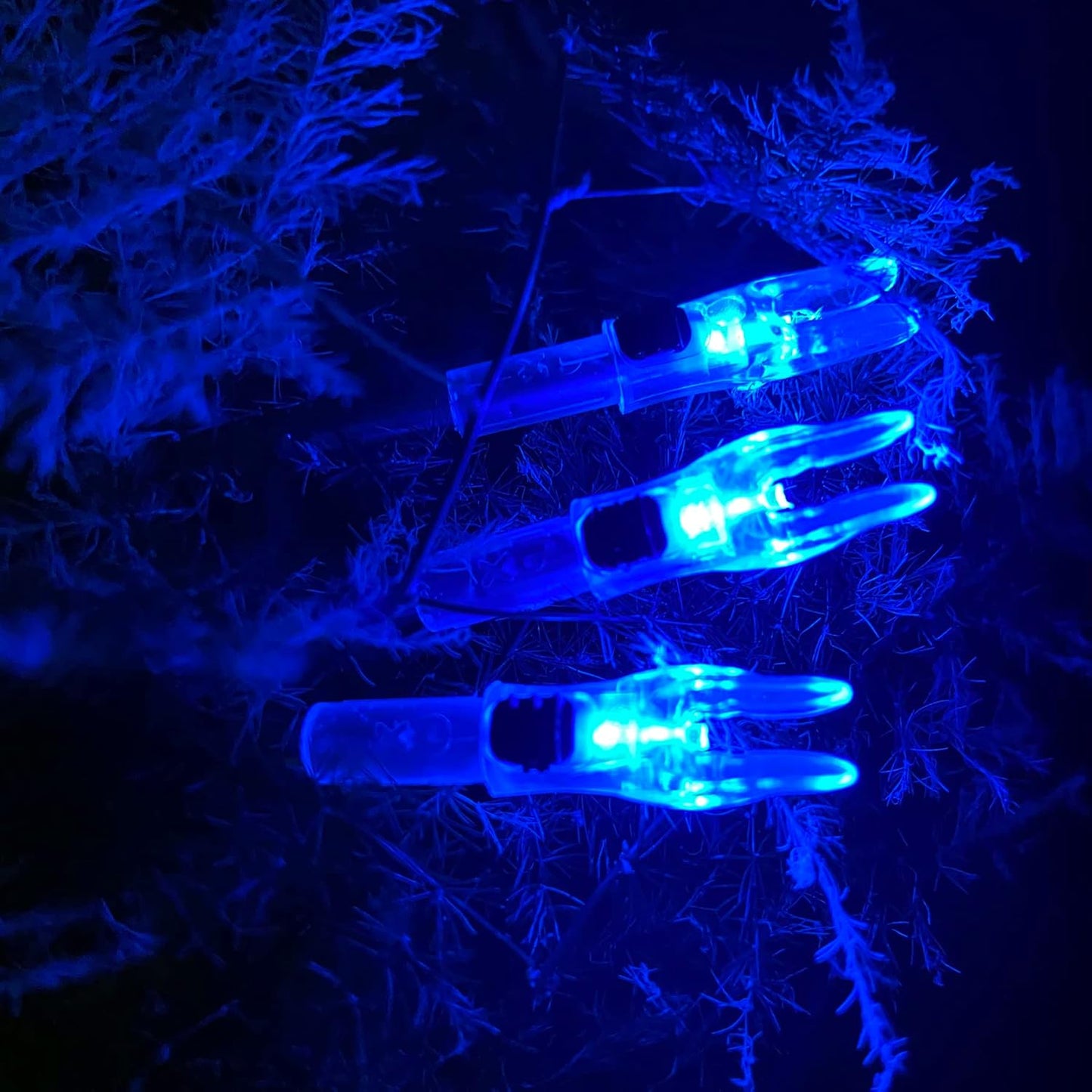 Skiennix Lighted Arrow Nocks - High-Visibility LED with On/Off Switch | Fits .204, .233, .244, .246 Diameters - 6 Pack