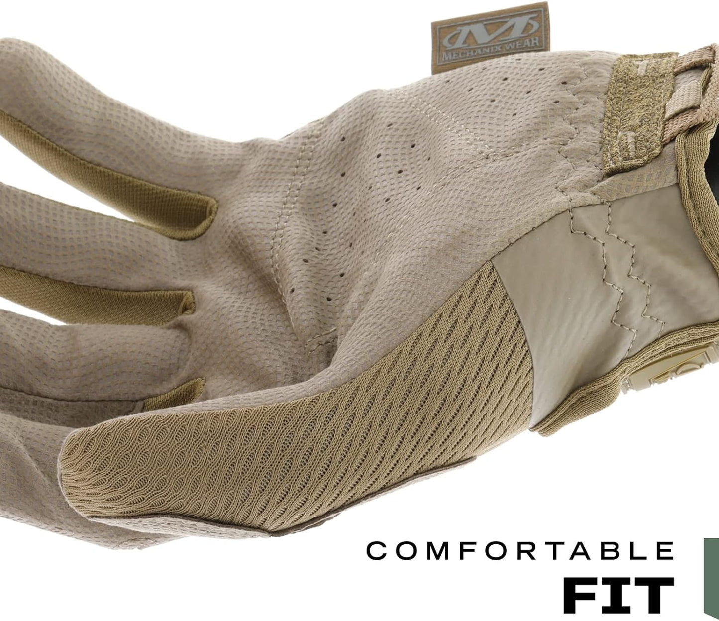 Mechanix Wear Tactical Gloves - High-Dexterity 0.5mm Work Gloves for Airsoft & Utility Use | Brown, Large