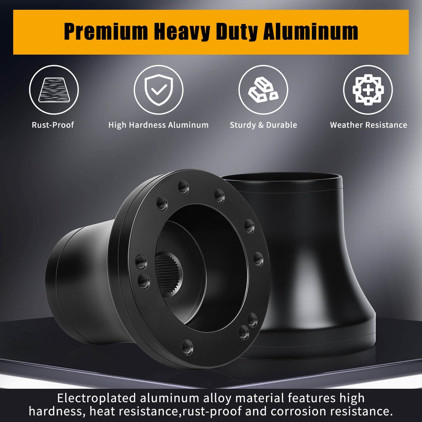 Club Car DS Steering Wheel Adapter Hub for Club Car DS 1984+ Golf Cart with 5-6 Holes Golf Cart Steering Wheel