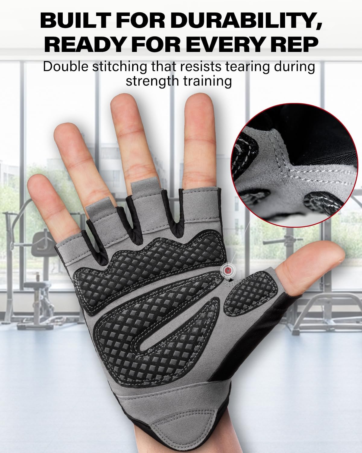 VINSGUIR Workout Gloves - Lightweight Weightlifting Gloves with Excellent Grip for Men & Women | Ideal for Gym, Cycling, and Fitness