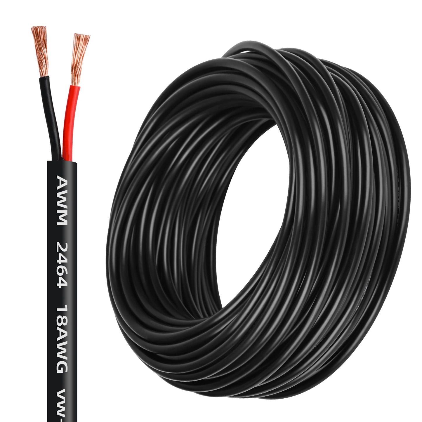 16 Gauge Wire 2 Conductor,16 AWG Electrical Wire Stranded PVC Cord Oxygen-Free Copper Cable,200FT 2 Core Pure Copper Flexible Cable Wire for LED Lamp Lighting Strips Automotive (16AWG-2C, 200FT)…
