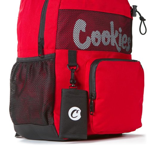 COOKIES Backpack – Large Travel Backpack for Men & Women, Carry-On Personal Item, Spacious Bag - Red