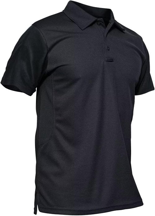 MAGCOMSEN Men's Polo Shirt - Quick Dry Tactical Golf Shirt for Performance | Short Sleeve Pique Jersey