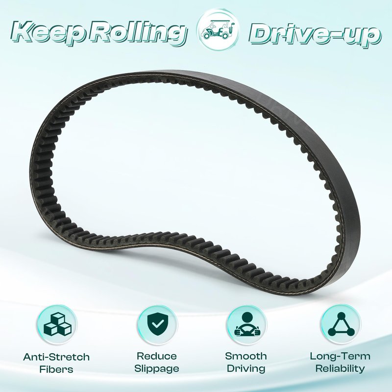 DRIVE UP Club Car Drive Belt for 1993-Up DS and 2004-2014 Precedent Gas Golf Cart OEM 1016203