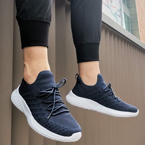 Feethit Men's Slip-On Walking Shoes - Lightweight & Breathable Non-Slip Sneakers for Comfort