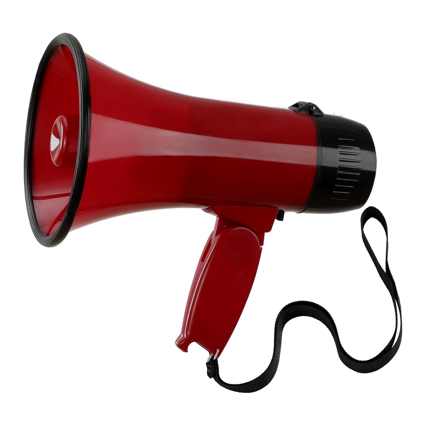 Flydot Megaphone with Speaker Microphone Siren and 240-Second Recording Includes Volume Control for Outdoor Events and Crowd Management Red