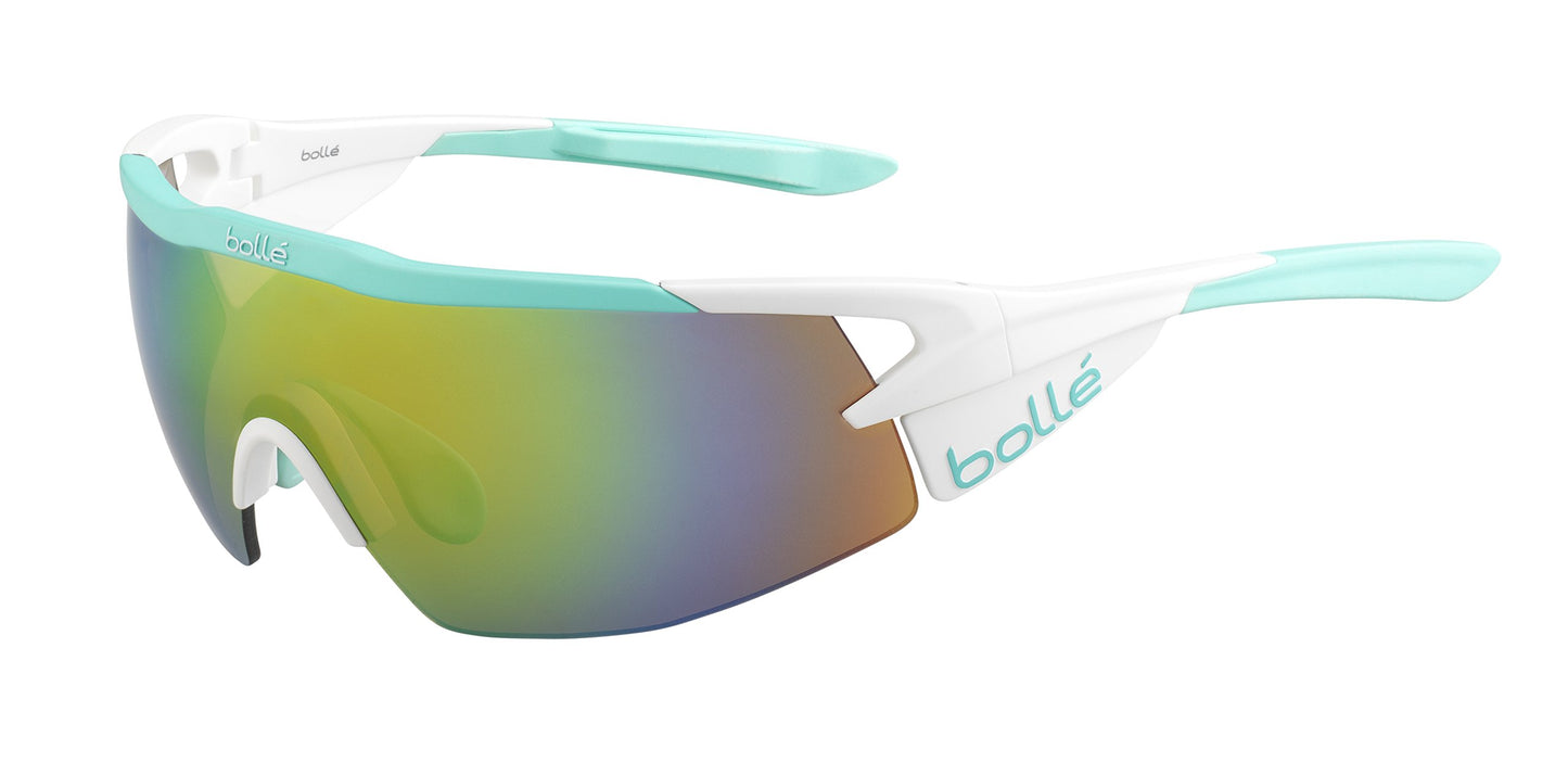bollé Aeromax Mint Modulator Brown Emerald Oleo AF, Matte White (12270)