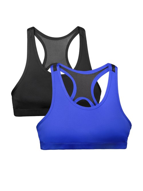 Fruit of The Loom Girls' Stay Dry Racerback Sports Bra