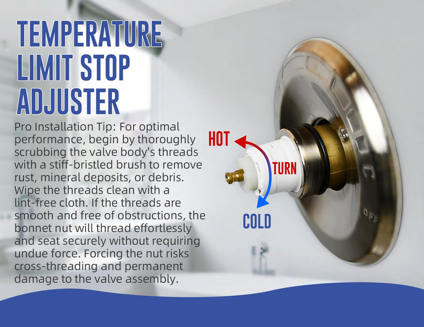 RP19804 Shower Cartridge Compatible with Delta 1300/1400 Series Single Handle Tub Bathtub Shower Faucet Replacement for Delta Monitor Cartridge Repair Plumbing Parts