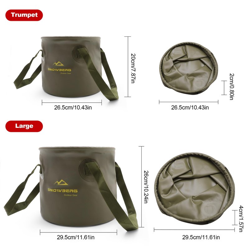 NIKI MOTORSPORTS Multifunctional Collapsible Bucket,Portable Bin,Car Wash Bucket,Lightweight Foldable Bucket with Handles for Camping,Dish Washing,Laundry,Soaking Feet,Fishing,Hiking