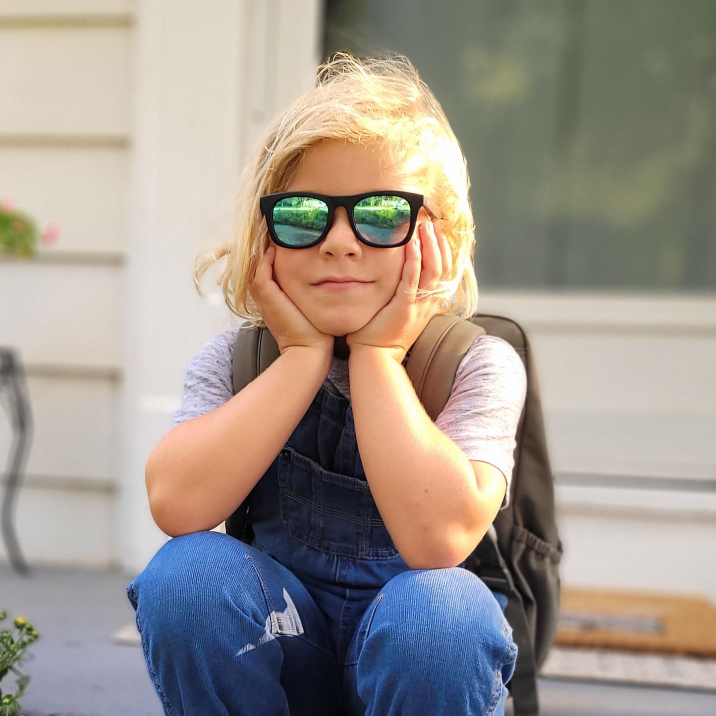 JAN & JUL Polarized Toddler Sunglasses with Flexible Frames (M: 2-6 Years, Black Aurora)