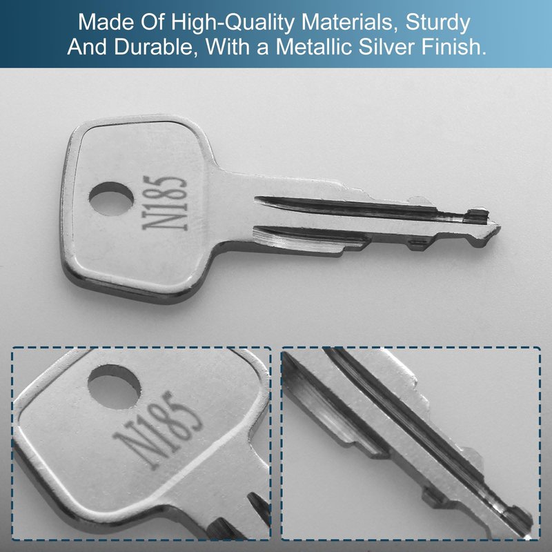 seork Car Rack Replacement Key N185 (2 Pcs) Fits for Thule Compatible Roof Racks, Cargo Box, Carriers, Crossbars Code N185