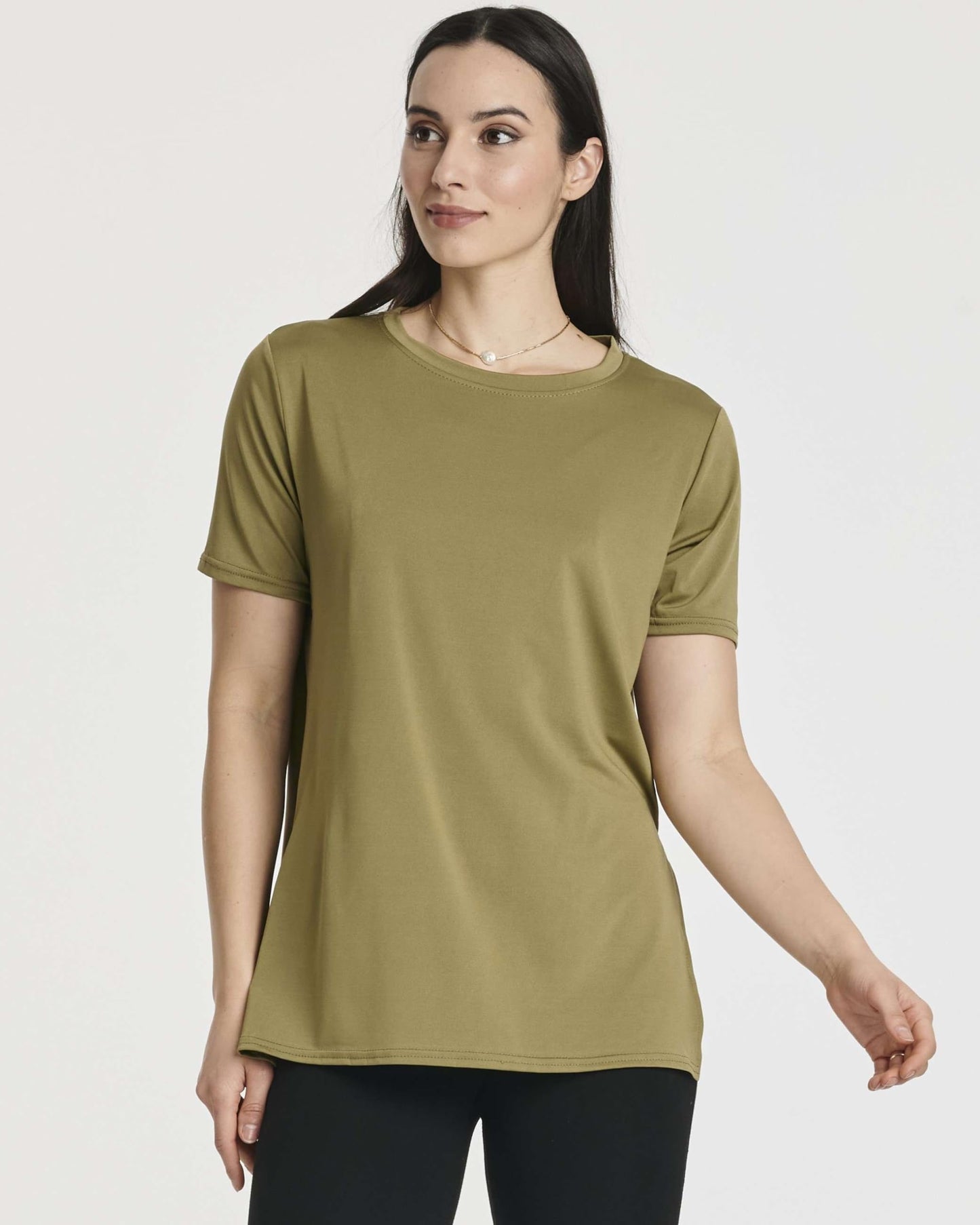 5-Pack: Women's Loose Fit Yoga Top with Short Sleeves (Plus Size Available) by Real Essentials