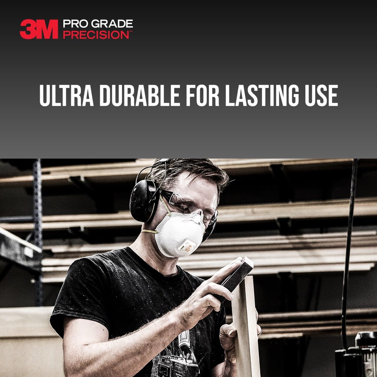 3M Pro Grade Precision 3-in-1 Sanding Sponge, 180 Grit Medium, 2 Sponges, Washable & Reusable, for Wood, Metal, Drywall, and Paint Prep – Flexible Foam, Contoured, Angled, Flat