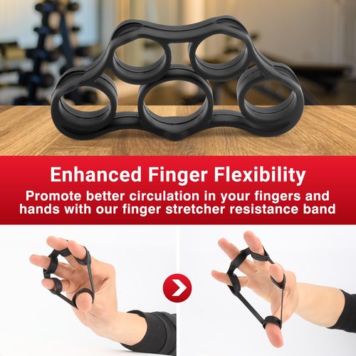 Grip Strength Tester & Trainer by Tilcore - Rechargeable Hand Grip Dynamometer with Hand Grip Strengtheners, Hand Grip Exerciser, Resistance Band, Finger Press, Grip Ball, & Ring Grip For Men & Women