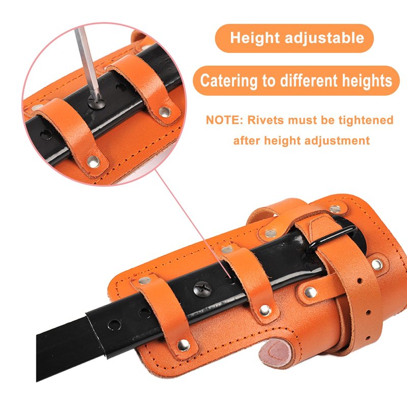 timiland Tree Climbing Gear Set,Tree Climbing Spikes,Upgraded Tree Climbing Gear with Adjustable Length Design,Tree Climbing Tool Set for Logging,Tree surgen, Hunting (Brown)